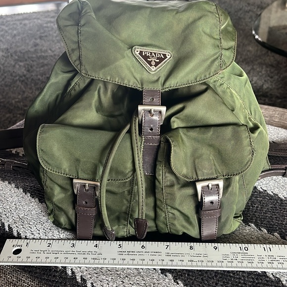 Prada nylon backpack dark green - Picture 5 of 16